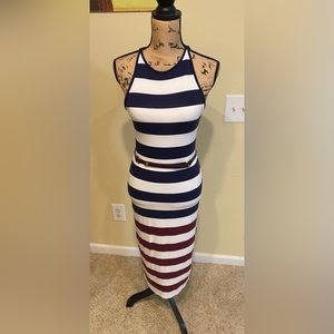 Ted Baker Yuni Striped Bodycon Dress with belt